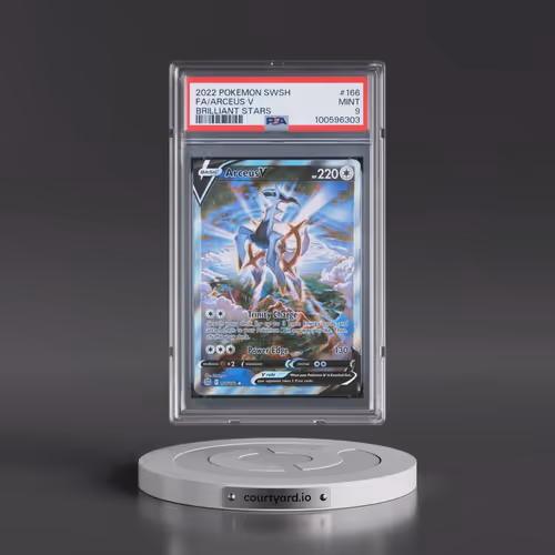 2022 Pokémon Sword & Shield Brilliant Stars #166 Arceus V - Holo Full Art (PSA 9 MINT)