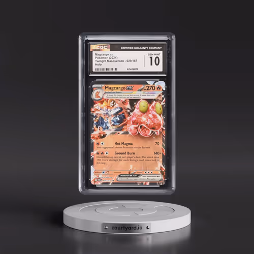 2024 Pokémon Twm EN-Twilight Masquerade #029 Magcargo EX - Holo (CGC 10 GEM MINT)