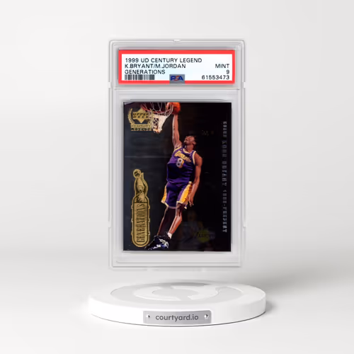 1999 Upper Deck Century Legends Generations #G2 Kobe Bryant/Michael Jordan (PSA 9 MINT)