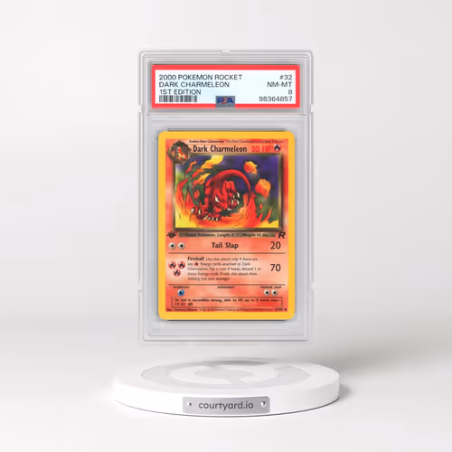 2000 Pokémon Rocket #32 Dark Charmeleon - 1st Edition (PSA 8 NM-MT)