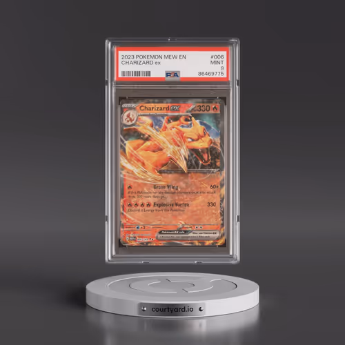 2023 Pokémon Mew EN-151 #006 Charizard EX - Holo (PSA 9 MINT)