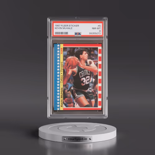 1987 Fleer Sticker #5 Kevin McHale (PSA 8 NM-MT)