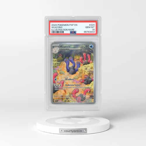 2024 Pokémon Paf EN-Paldean Fates #224 Wugtrio - Illustration Rare (PSA 10 GEM MINT)