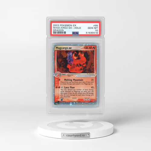 2003 Pokémon EX Dragon #95 Magcargo EX - Holo Holo (PSA 10 GEM MINT)
