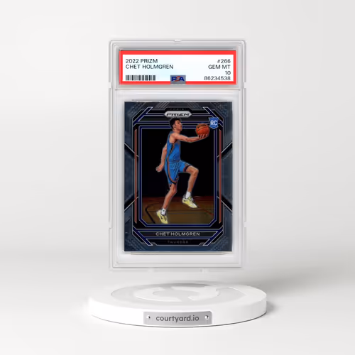 2022 Panini Prizm #266 Chet Holmgren (PSA 10 GEM MINT)