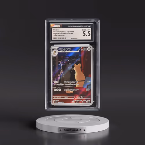 2024 Pokémon Sv6a-Night Wanderer #075 Persian - Art Rare (CGC 5.5 EX+)