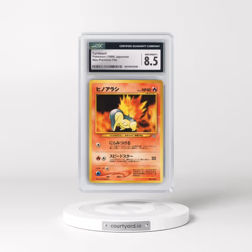 1999 Neo Premium File #155 Cyndaquil - No Rarity (CGC 8.5 NM-MT+)
