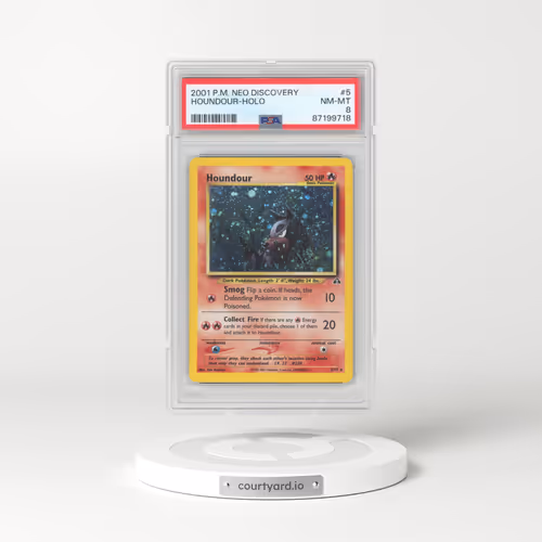 2001 Pokémon Neo Discovery #5 Houndour - Holo (PSA 8 NM-MT)