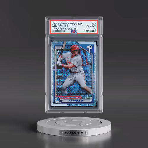 2024 Bowman Mega Box Chrome Prospects #27 Aidan Miller (PSA 10 GEM MINT)