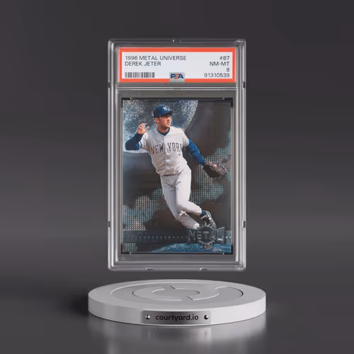 1996 Metal Universe #87 Derek Jeter (PSA 8 NM-MT)