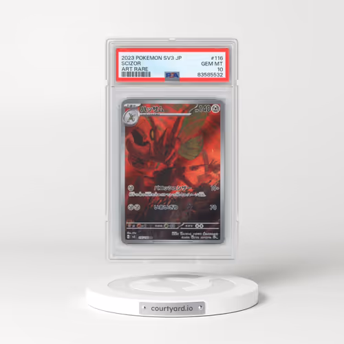 2023 Pokémon SV3-Ruler of the Black Flame #116 Scizor - Art Rare (PSA 10 GEM MINT)