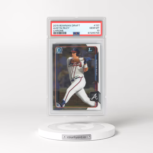 2015 Bowman Draft #157 Austin Riley - Chrome (PSA 10 GEM MINT)