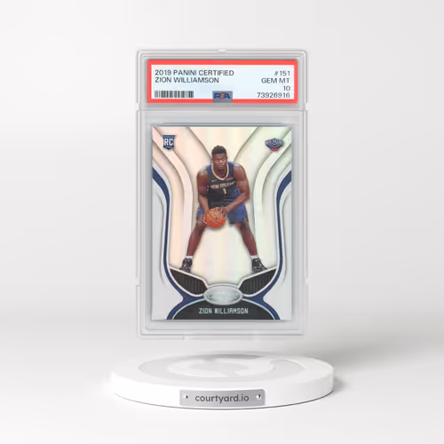 2019 Panini Certified #151 Zion Williamson (PSA 10 GEM MINT)