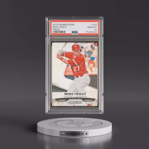 2015 Panini Prizm #120 Mike Trout - Prizm (PSA 10 GEM MINT)