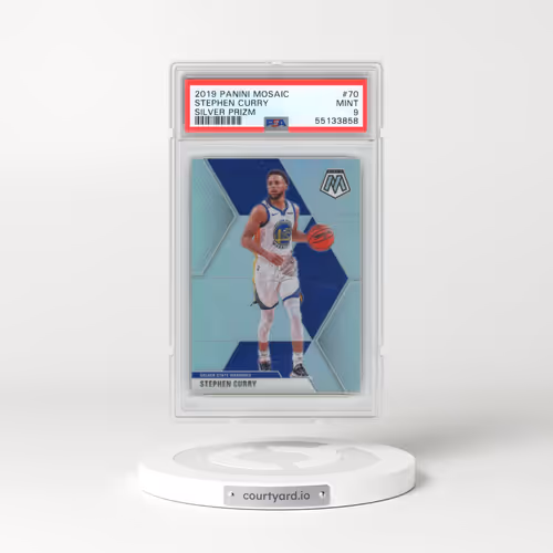 2019 Panini Mosaic #70 Stephen Curry - Silver Prizm (PSA 9 MINT)