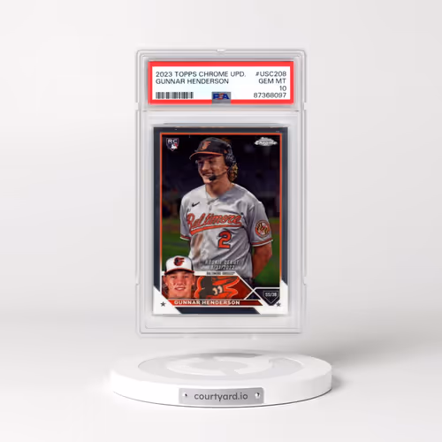 2023 Topps Chrome Update #USC208 Gunnar Henderson (PSA 10 GEM MINT)