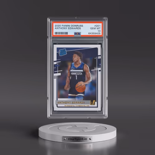 2020 Panini Donruss #201 Anthony Edwards (PSA 10 GEM MINT)