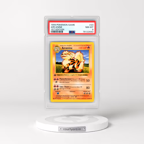 1999 Pokémon Game #23 Arcanine - 1st Edition (PSA 8 NM-MT)