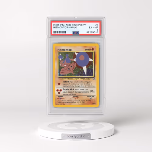 2001 Pokémon Neo Discovery #3 Hitmontop - Holo (PSA 6 EX-MT)