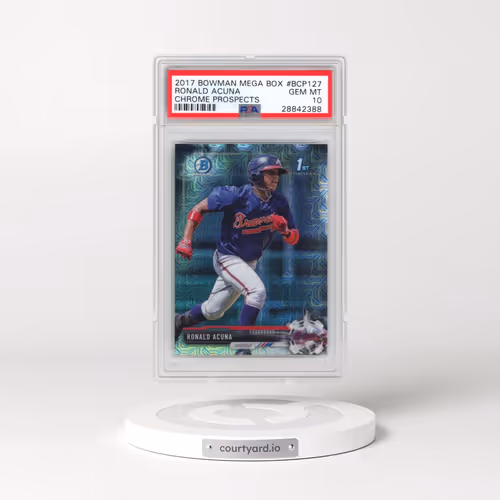 2017 Bowman Mega Box Chrome Prospects #BCP127 Ronald Acuna (PSA 10 GEM MINT)