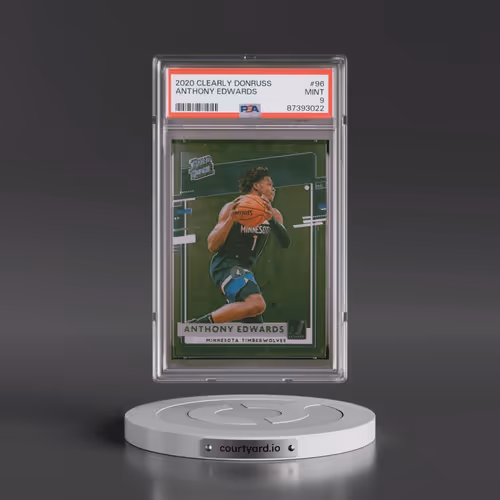 2020 Panini Clearly Donruss #96 Anthony Edwards (PSA 9 MINT)