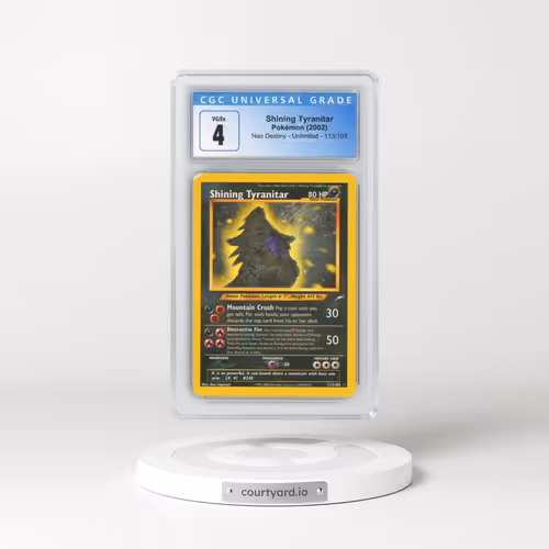 2002 Neo Destiny #113/105 Shining Tyranitar - Holo (CGC 4 VG-EX)