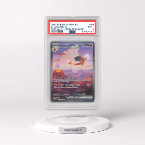 2023 Pokémon Mew EN-151 #199 Charizard EX - Holo Special Illustration Rare (PSA 9 MINT)