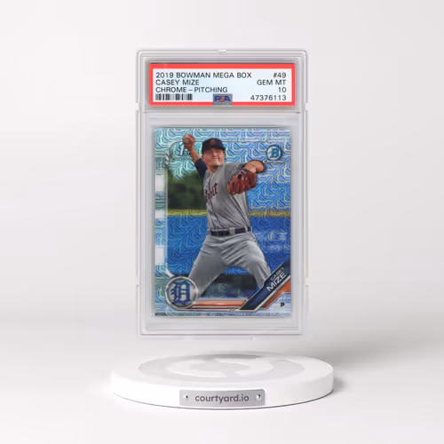2019 Bowman Mega Box Chrome #49 Casey Mize - Pitching (PSA 10 GEM MINT)