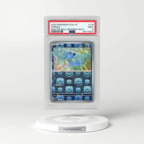 2023 Pokémon Sv2a-Pokemon 151 #116 Horsea - Reverse Holo Master Ball (PSA 9 MINT)
