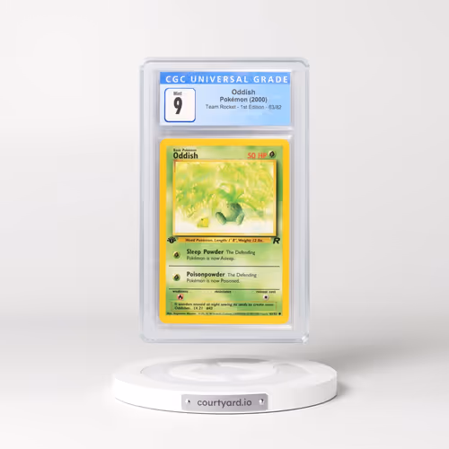 2000 Team Rocket #63/82 Oddish - 1st Edition 1st Edition (CGC 9 MINT)