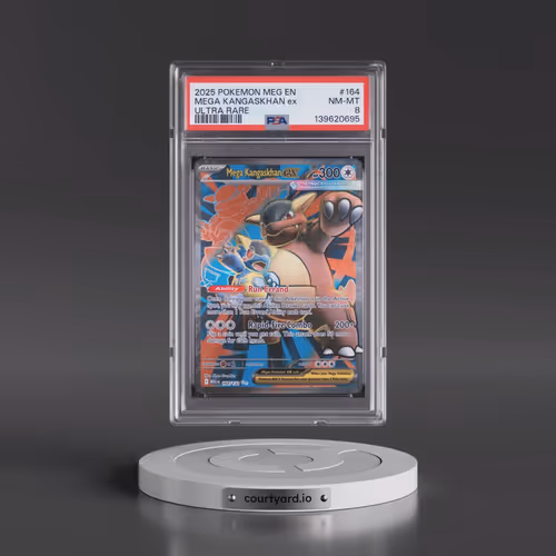 2025 Pokémon Meg EN-Mega Evolution #164 Mega Kangaskhan EX - Holo Ultra Rare (PSA 8 NM-MT)