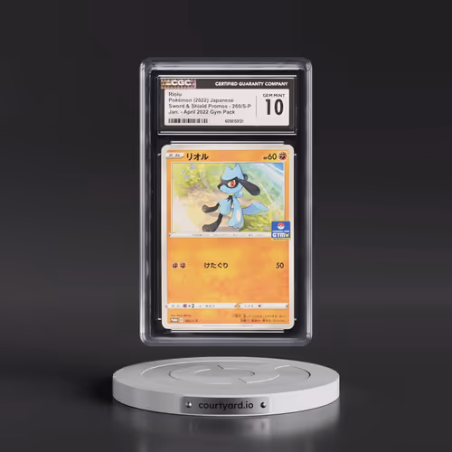 2019 Sword & Shield Promos #260/S-P Riolu - Jan. - April 2022 Gym Pack (CGC 10 GEM MINT)