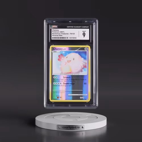 2007 Mysterious Treasures #76/123 Chansey - Reverse Holo (CGC 9 MINT)