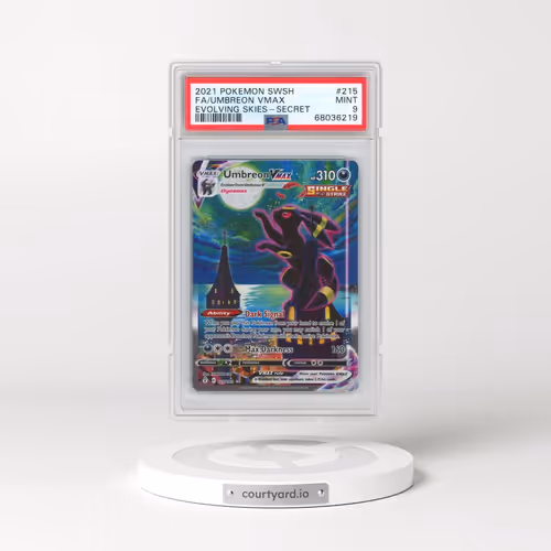 2021 Pokémon Sword & Shield Evolving Skies #215 Umbreon Vmax - Full Art Secret (PSA 9 MINT)