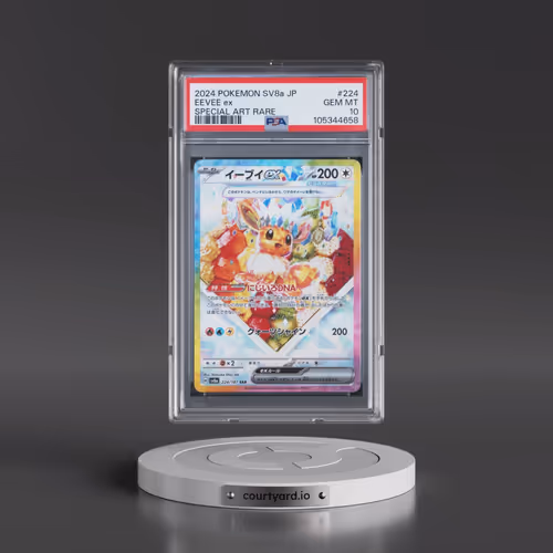 2024 Pokémon Sv8a-Terastal Fest EX #224 Eevee EX - Holo Special Art Rare (PSA 10 GEM MINT)