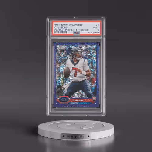 2023 Topps Composite #2 CJ Stroud - Purple Speckle Refractor (PSA 9 MINT)