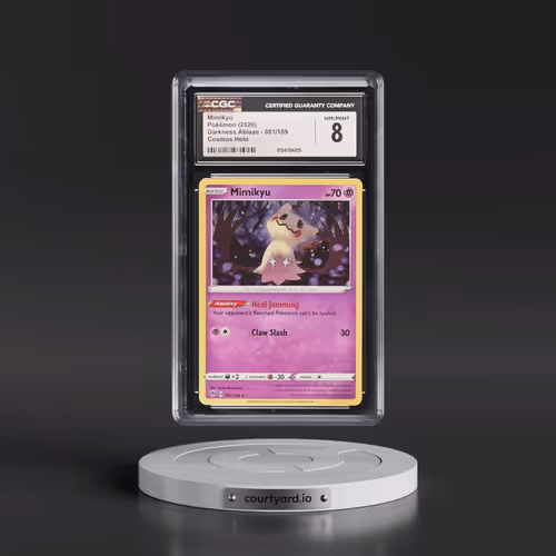 2020 Darkness Ablaze #081/189 Mimikyu - Cosmos Holo (CGC 8 NM-MT)