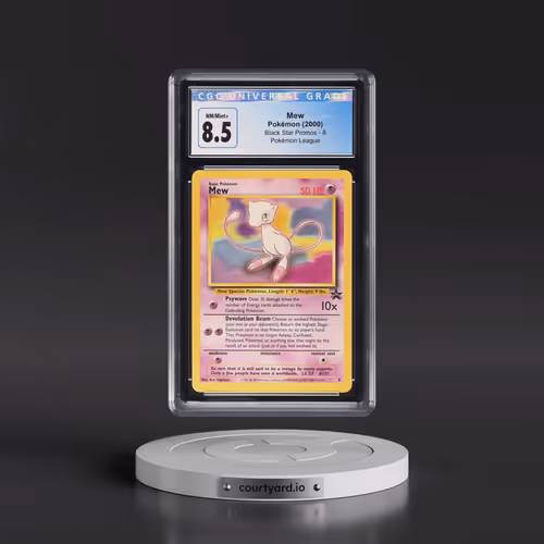 1999 Black Star Promos #8 Mew - Pokémon League (CGC 8.5 NM-MT+)