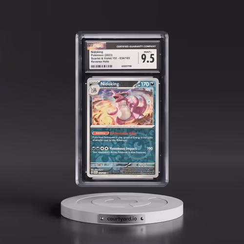 2023 Scarlet & Violet 151 - MEW EN #034/165 Nidoking - Reverse Holo (CGC 9.5 MINT+)