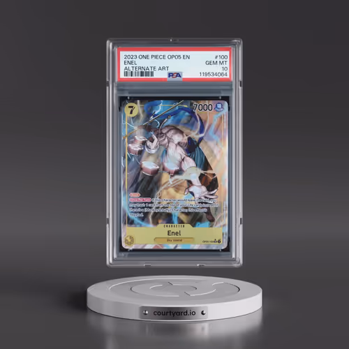 2023 One Piece OP05-Awakening of the New Era #100 Enel - Alternate Art (PSA 10 GEM MINT)