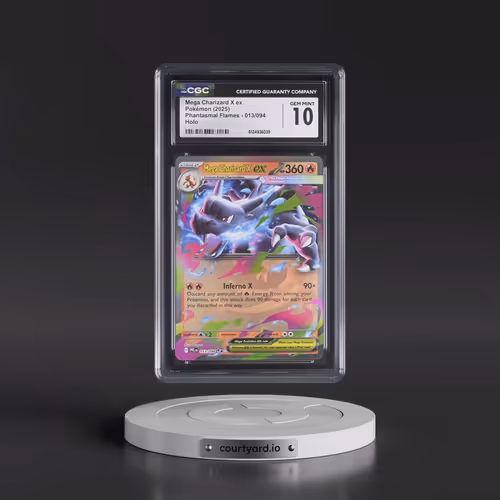 2025 Pokémon Pfl EN-Phantasmal Flames #013 Mega Charizard X EX - Holo (CGC 10 GEM MINT)