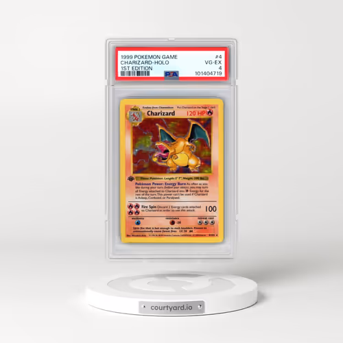 1999 Pokémon Game #4 Charizard - 1st Edition Holo (PSA 4 VG-EX)