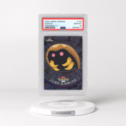 2000 Topps Chrome Pokémon T.V. #140 Kabuto (PSA 10 GEM MINT)