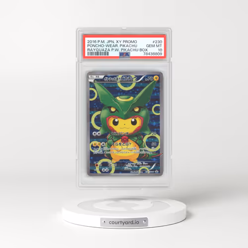 2016 Japanese XY Promos #230 Poncho-Wearing Pikachu - Full Art Holo (PSA 10 GEM MINT)