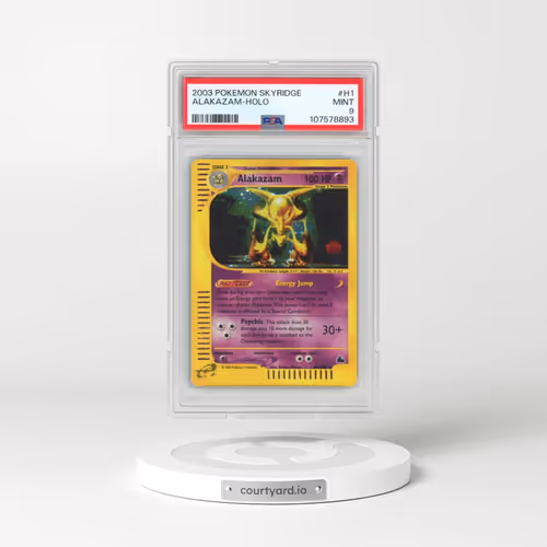 2003 Pokémon Skyridge #H1 Alakazam - Holo (PSA 9 MINT)