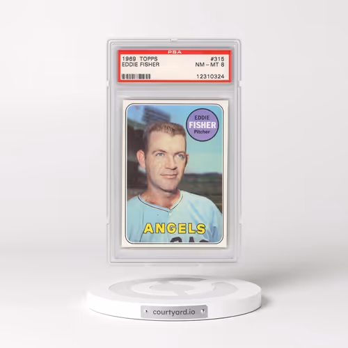 1969 Topps #315 Eddie Fisher (PSA 8 NM-MT)
