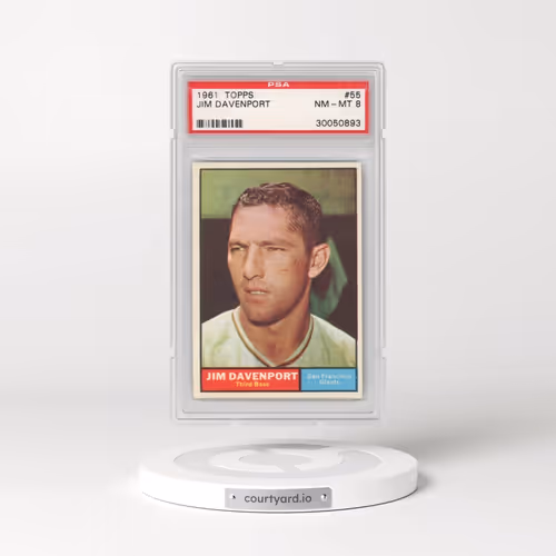1961 Topps #55 Jim Davenport (PSA 8 NM-MT)