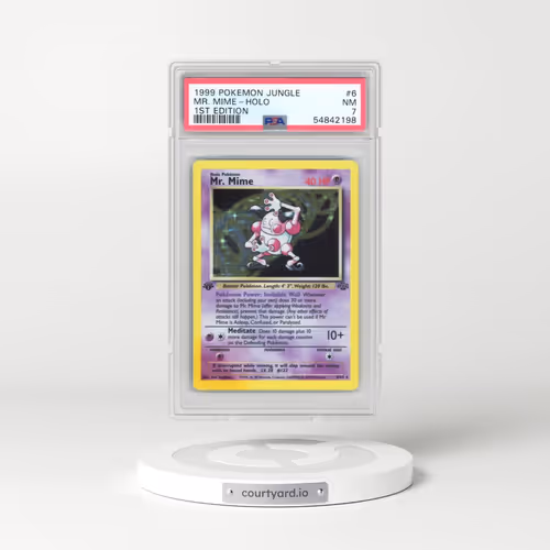 1999 Pokémon Jungle #6 Mr. Mime - 1st Edition Holo (PSA 7 NM)