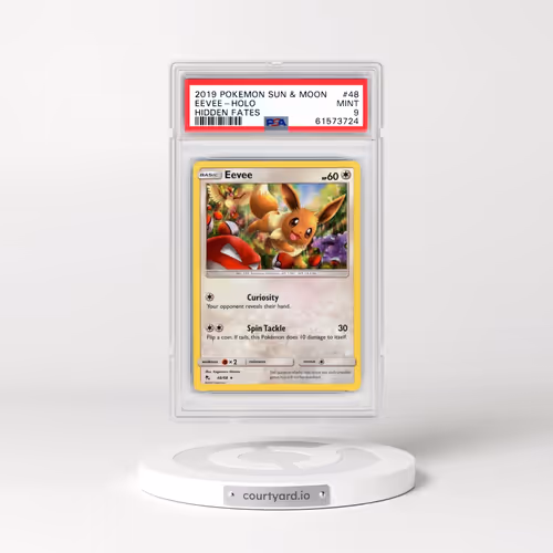2019 Pokémon Sun & Moon Hidden Fates #48 Eevee - Holo (PSA 9 MINT)
