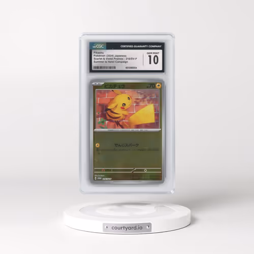 2024 Pokémon SV-P Promo #216 Pikachu - Summer of Pokeca Is Here! Promo Card Get Campaign Pack (CGC 1